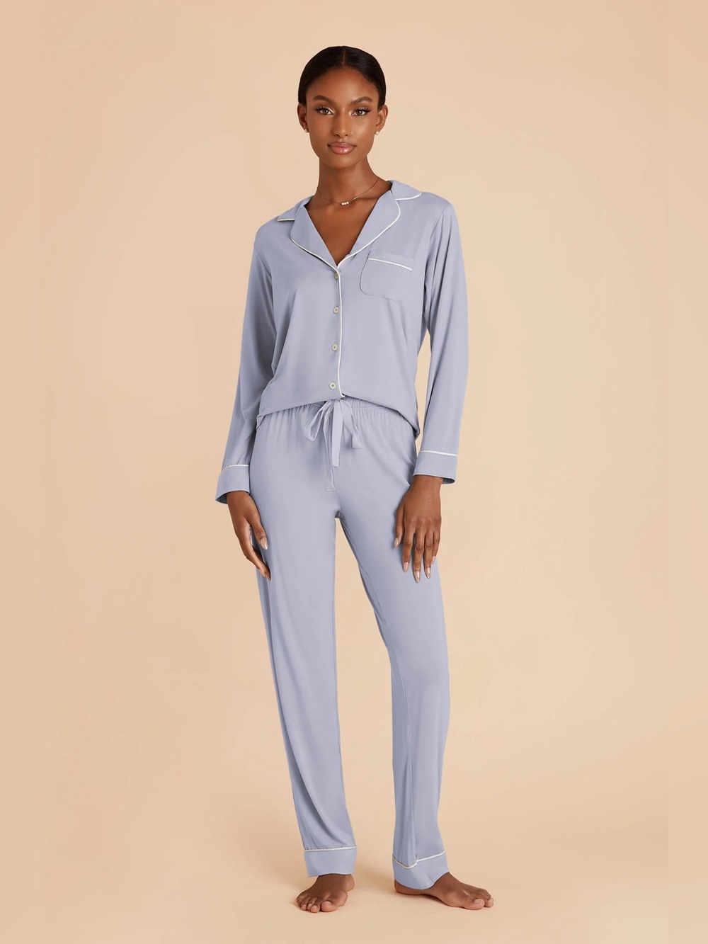 NWT- Jenna Bamboo Pajama Set - Dusty Blue
M